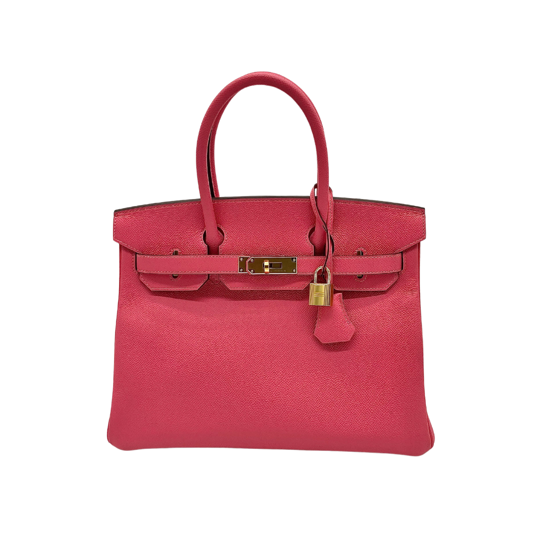 Hermes Birkin 30 Epsom Rose Azalee Gold Hardware