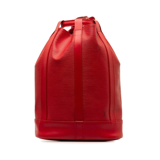 Red Louis Vuitton Epi Randonnee GM Backpack