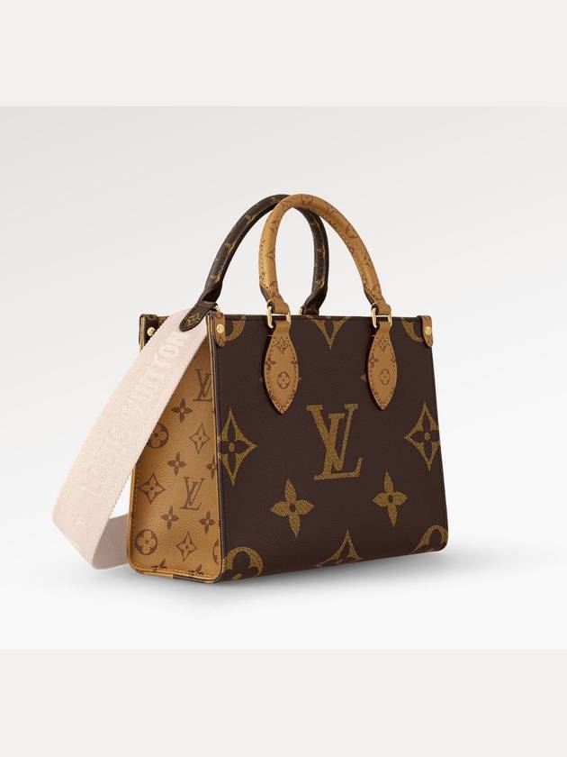 Women's On the Go PM Monogram Tote Bag Brown