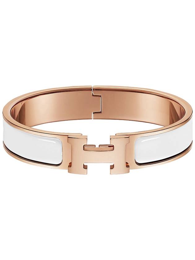 Clic H Bracelet Rose Gold Blanc – Bags Alora