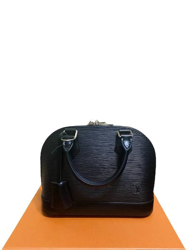 Alma BB Epi Tote Bag Black