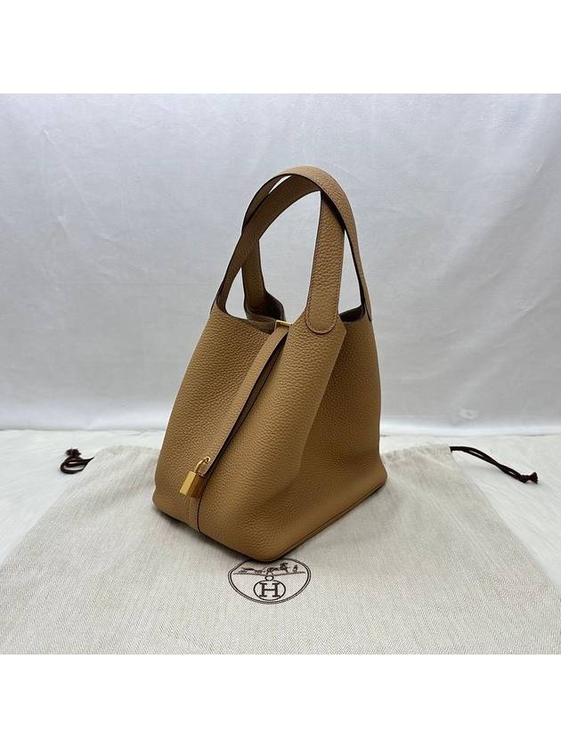 24 Years Women s Picotan 22 Epson Leather Tote Bag Gold Biscuit LUX246281