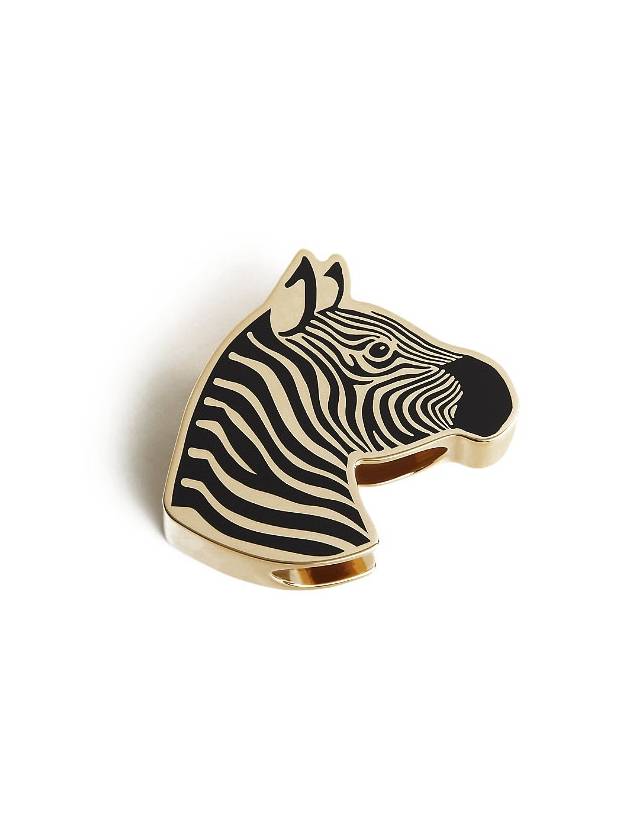 Zebra 90 Scarf Ring Gold