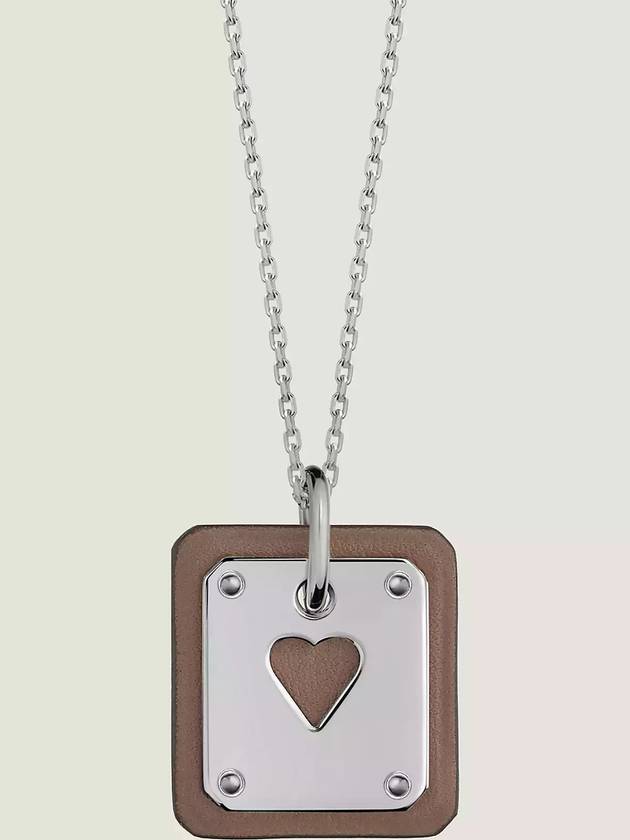 As de Coeur pendant As de Coeur Ace off heart necklace necklace palladium etope H081865CK18