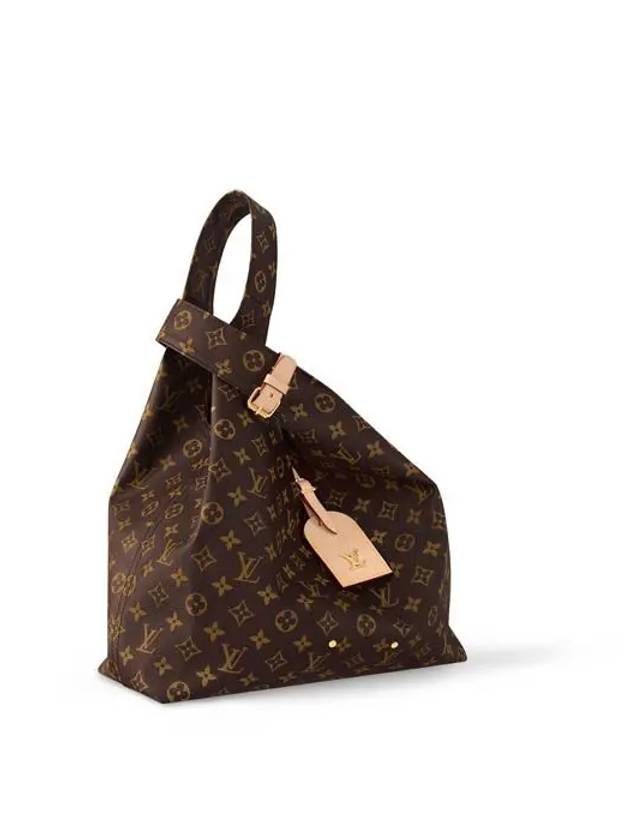 Atlantis GM Monogram Canvas Tote Bag Brown