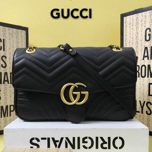 Women's Gucci GG Marmont medium matelassé shoulder bag