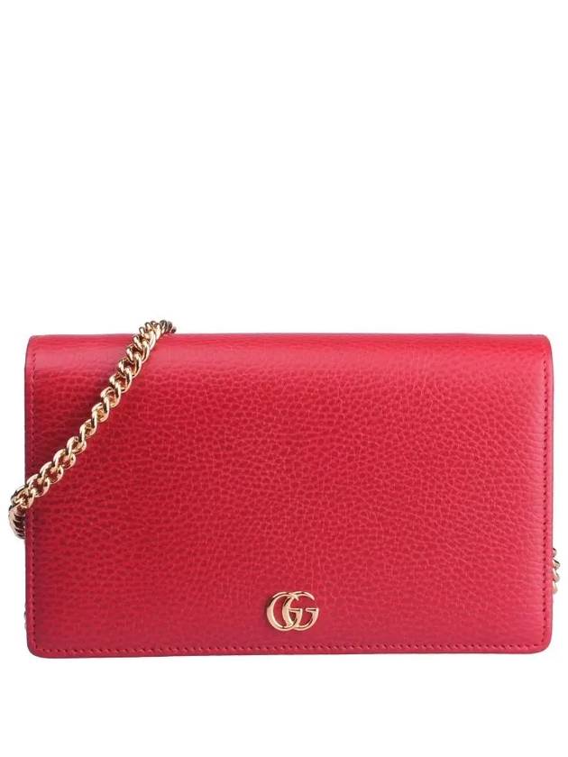 Women's GG Marmont Chain Mini Bag Red