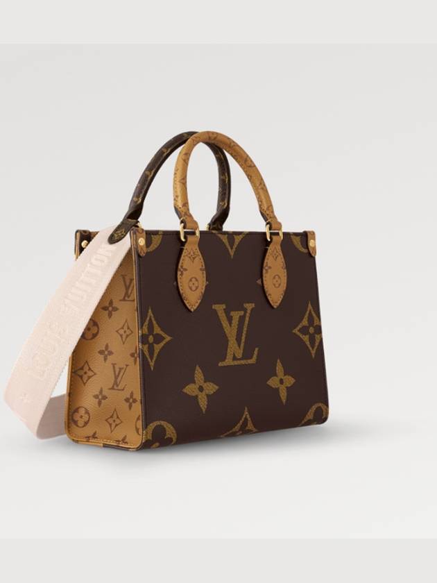 Women's On the Go PM Monogram Tote Bag Brown