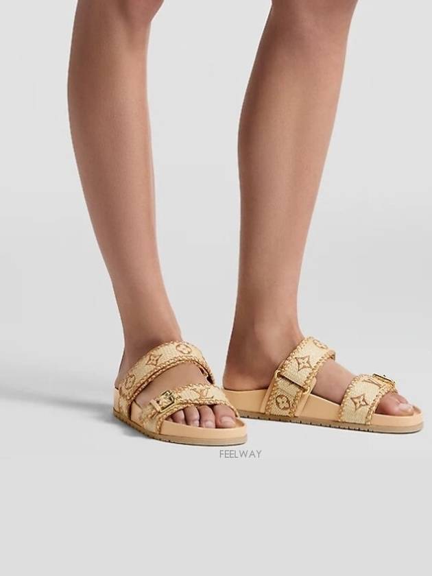 1ACZIB NEW Spring Dia Flat Comfort Mule Sandals