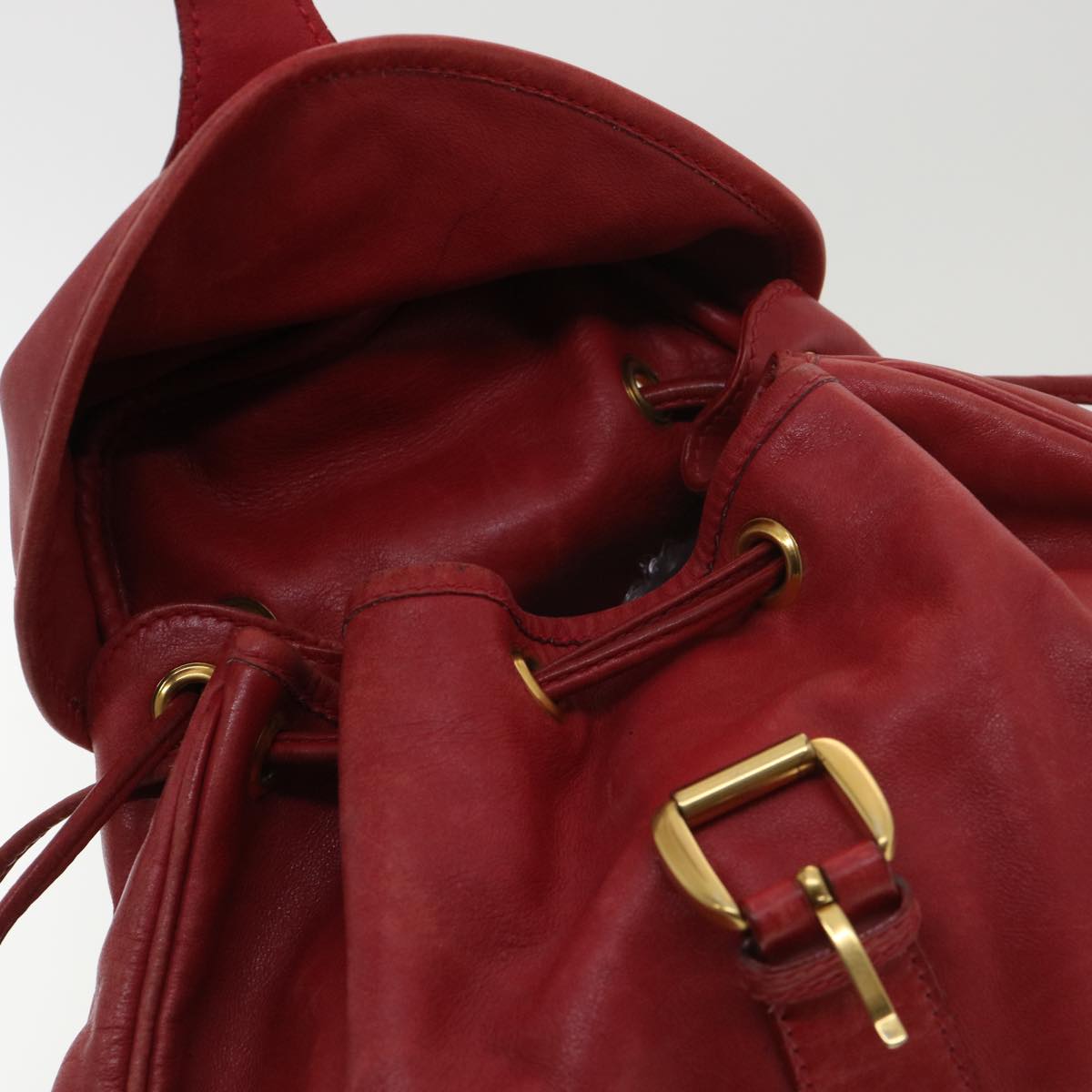 GUCCI Backpack Leather Red 003580008  am4132