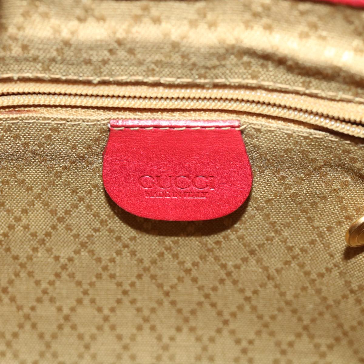 GUCCI Backpack Leather Red 003580008  am4132