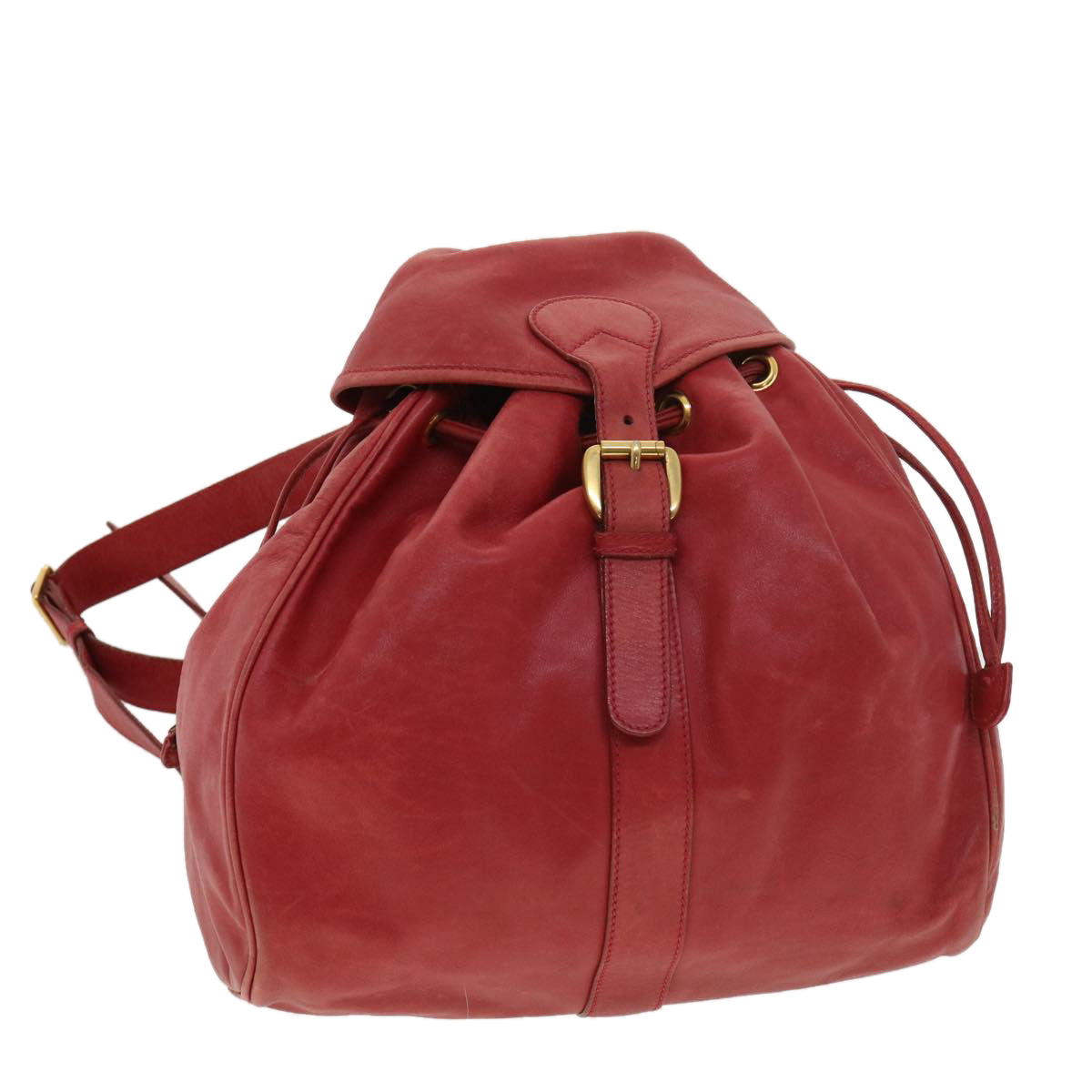 GUCCI Backpack Leather Red 003580008  am4132