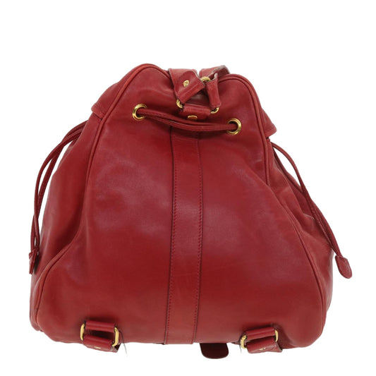 GUCCI Backpack Leather Red 003580008  am4132