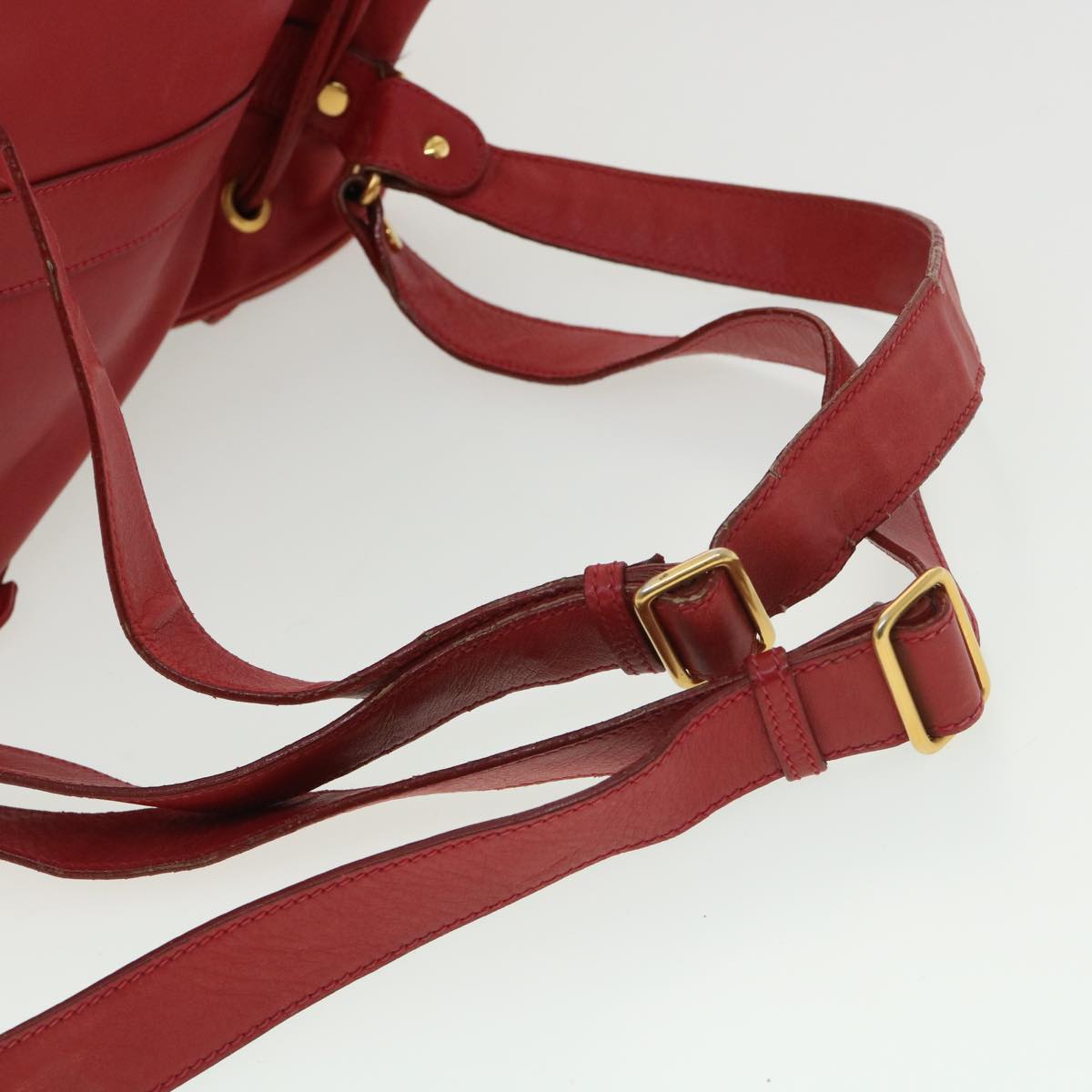 GUCCI Backpack Leather Red 003580008  am4132