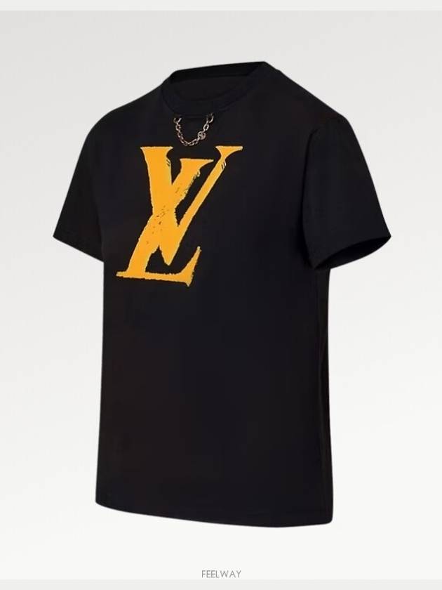 1AFDV7 Graphic LV Print T Shirt Short Sleeve