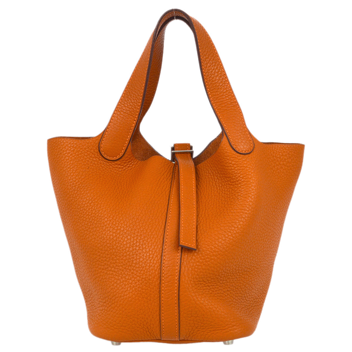 Hermes 2007 Orange Clemence Picotin PM