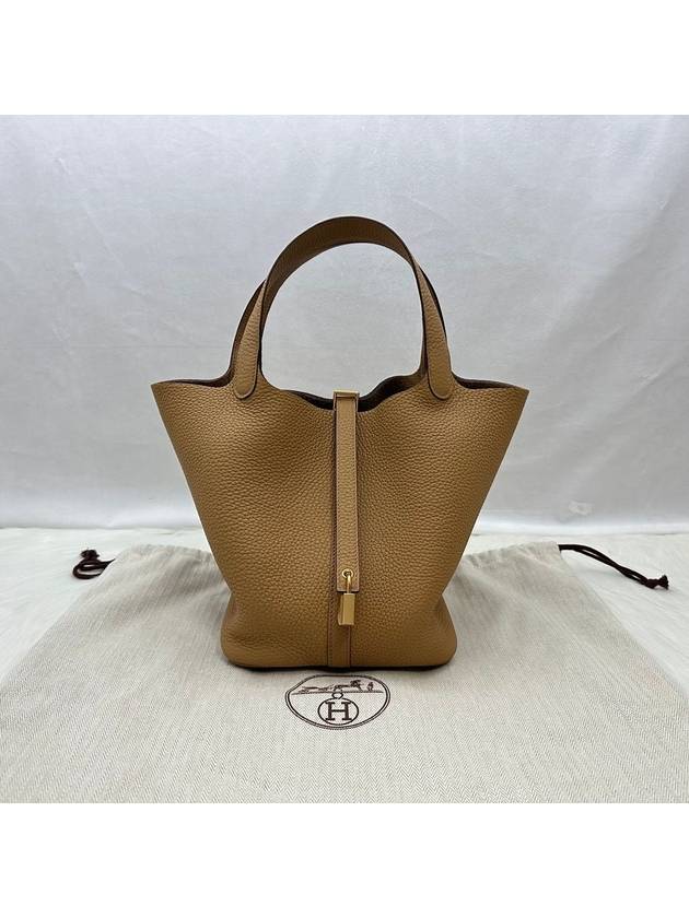 24 Years Women s Picotan 22 Epson Leather Tote Bag Gold Biscuit LUX246281