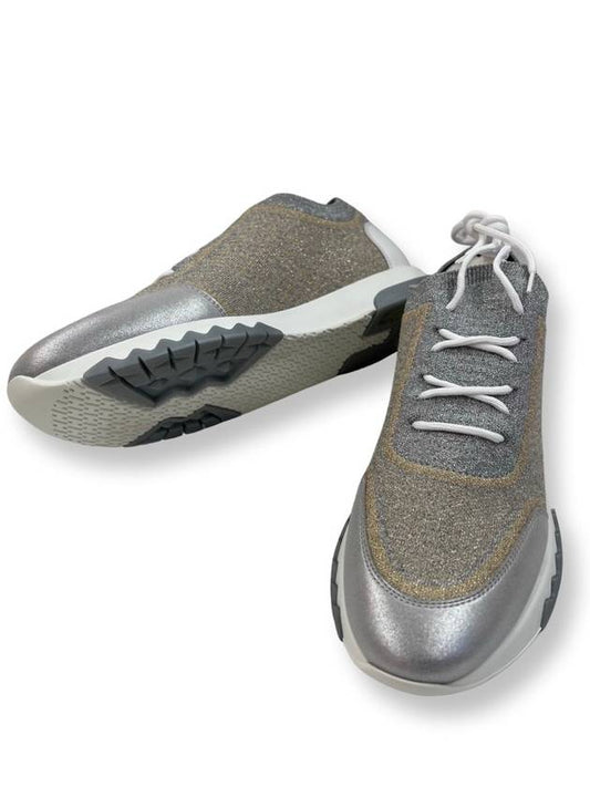 Addict Women's Sneakers Gray Gold Pearl