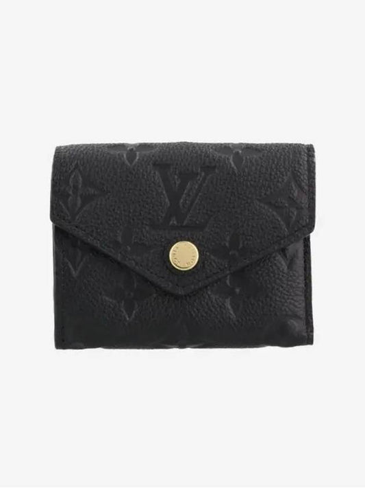 Zoë Wallet Monogram Empreinte Half Wallet Black M62935