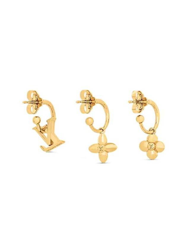 Women's LV Floragram Earrings Gold