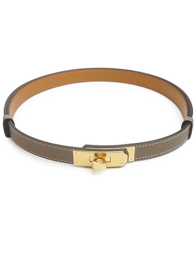 Women's Kelly 18 Belt Gold Etoupe