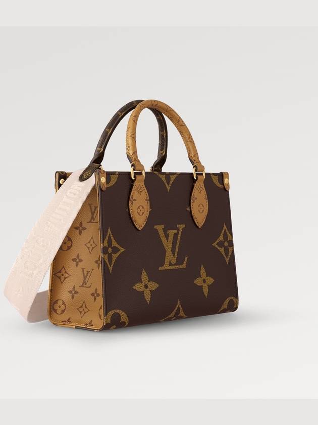 Women's On the Go PM Monogram Tote Bag Brown