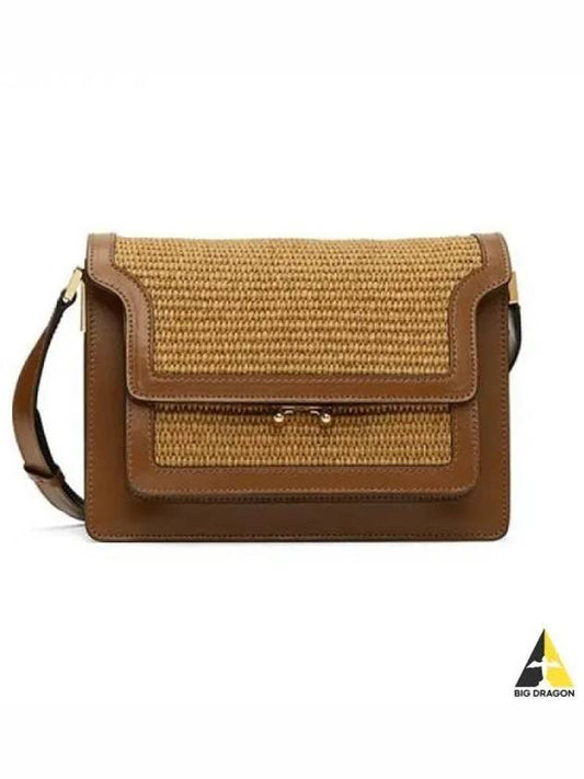 Women s Raffia Trunk Cross Bag Natural SBMP0075Q1 P3860