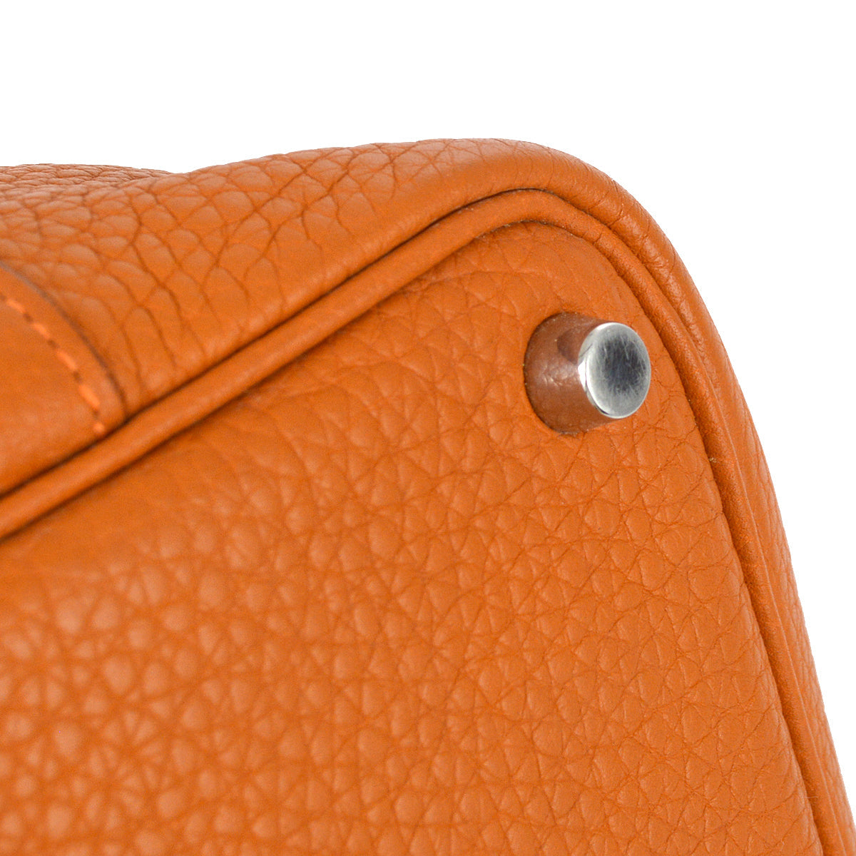 Hermes 2007 Orange Clemence Picotin PM