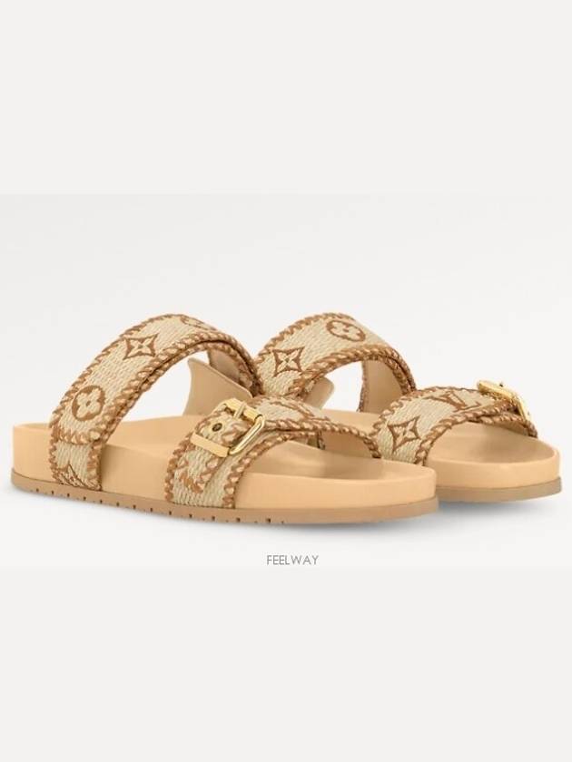 1ACZIB NEW Spring Dia Flat Comfort Mule Sandals