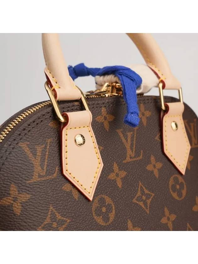 Alma BB Monogram Tote Bag Brown