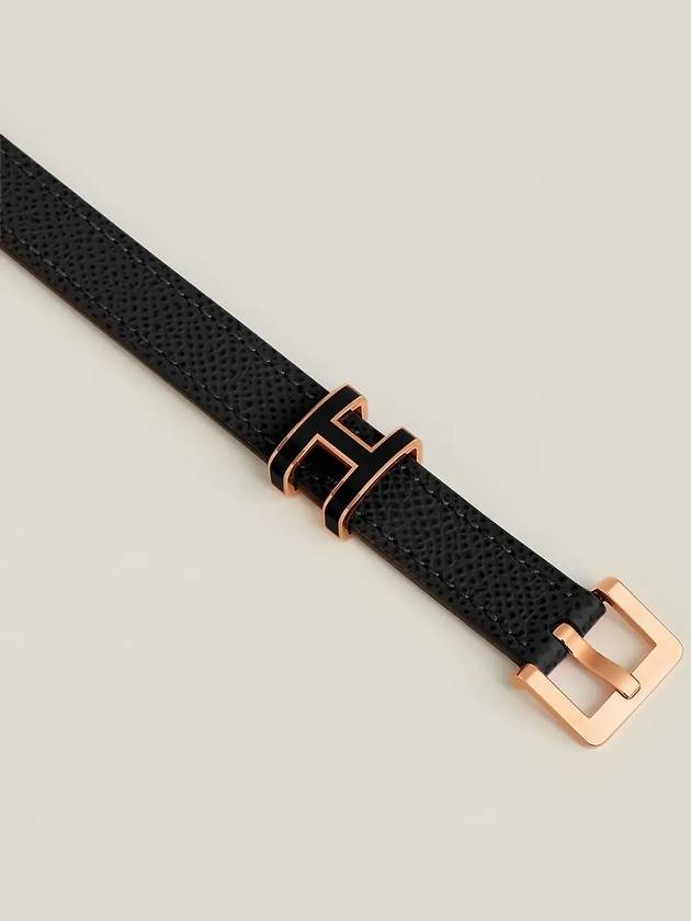 Women's Pop H 15 Leather Belt Black