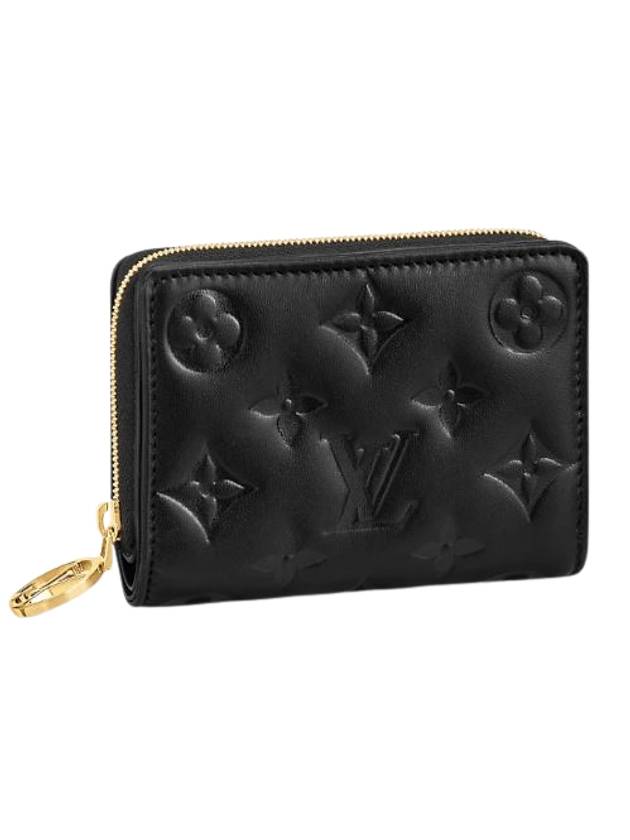 Women's Lou Monogram Lambskin Coin Purse Black