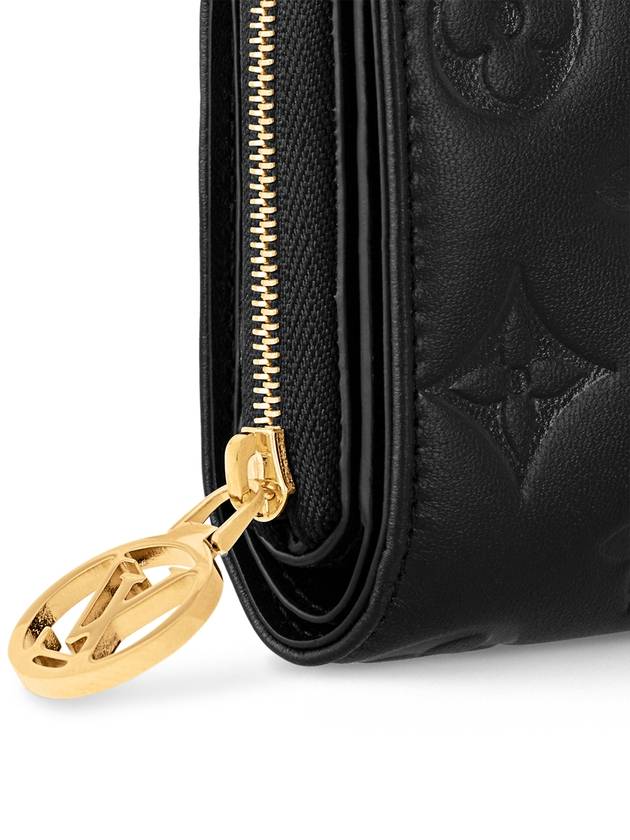 Women's Lou Monogram Lambskin Coin Purse Black