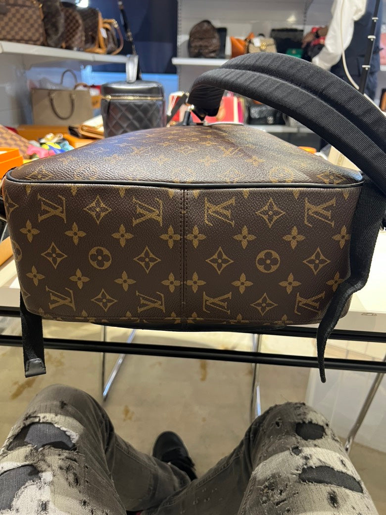 Louis Vuitton Monogram Macassar Josh Backpack,Brown