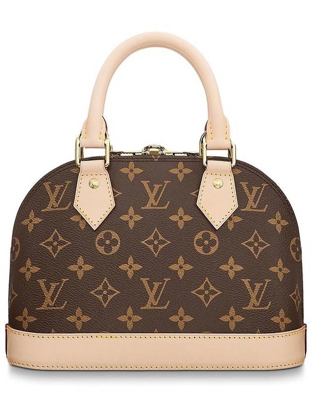 Alma BB Monogram Shoulder Bag Brown