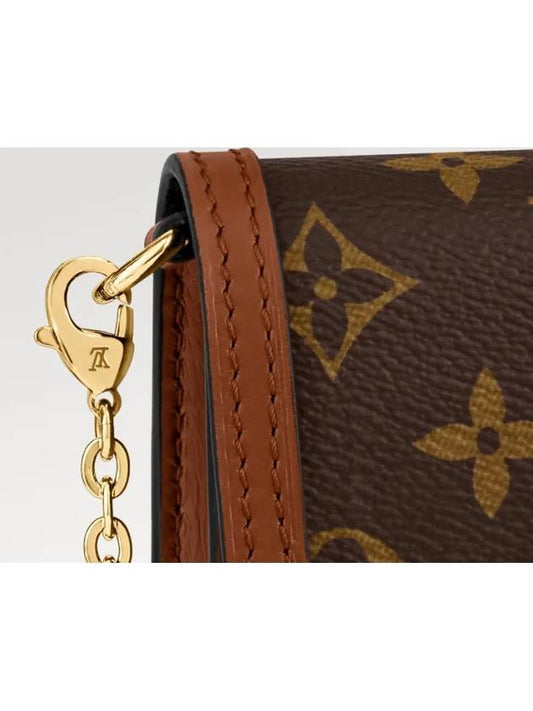 Bag Mini Chain Wallet Cross Dauphine Monogram Reverse Coated Canvas M68746