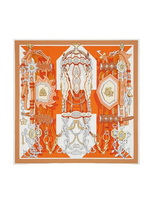 Hermes 90 Bride in Destin Muffler Orange