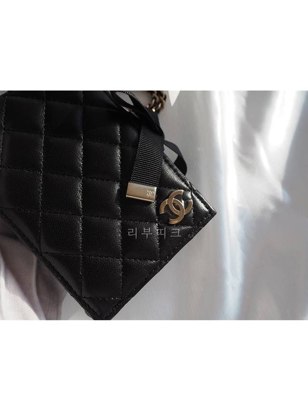 22B Dear Diary Chain Wallet Mini Cross Bag WOC Black AP2954