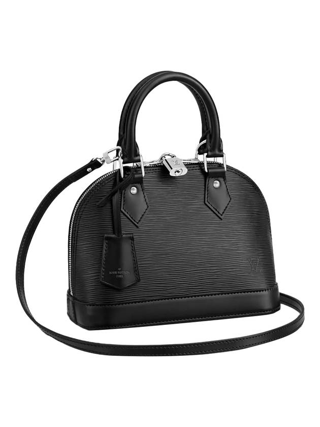 Alma BB Epi Tote Bag Black