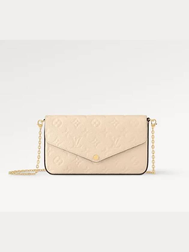 Bag Mini Chain Wallet Shoulder Cross Felicie Pochette Monogram Empreinte Cream M82363