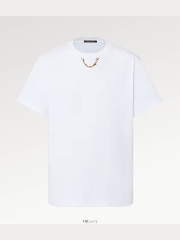 1AFDKP Chain Detail T Shirt Short Sleeve