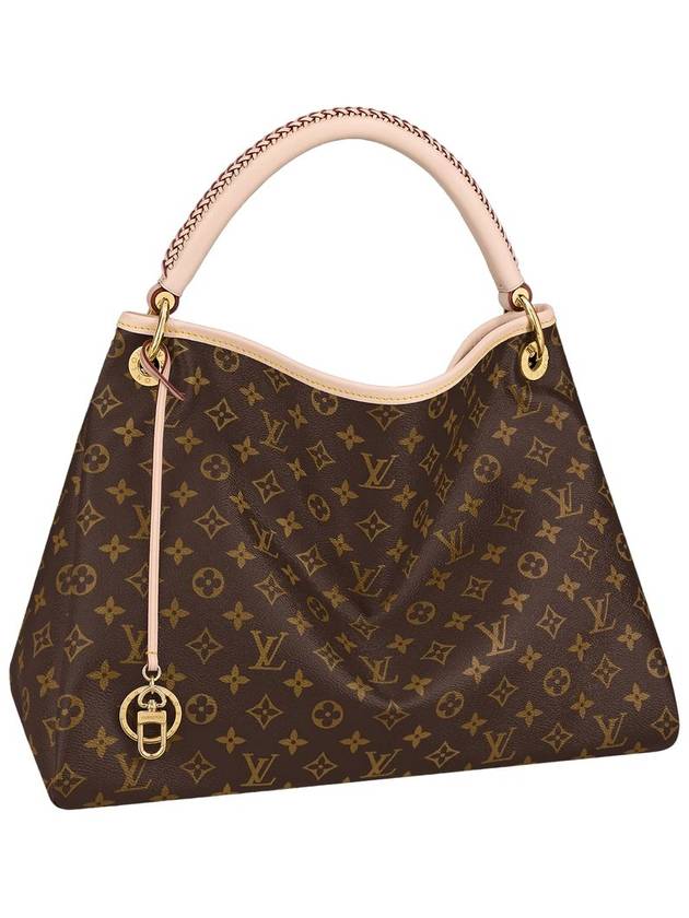 Artsy MM Monogram Tote Bag Brown