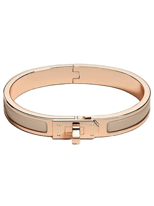 Hermes Mini Click Kelly Bracelet Marronglace Rose Gold