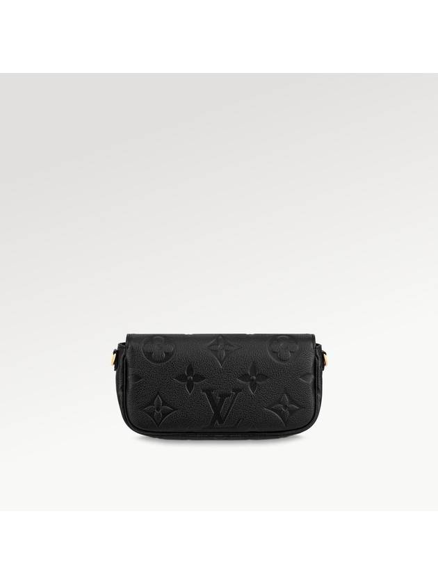 Women's Ivy Monogram Empreinte Chain Long Wallet Black