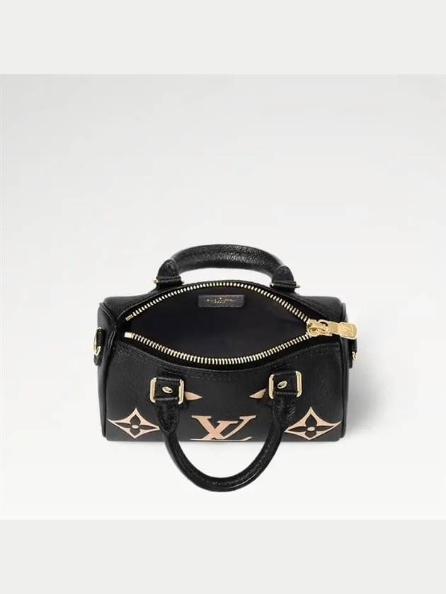 Women's Nano Speedy Monogram Cross Bag Black