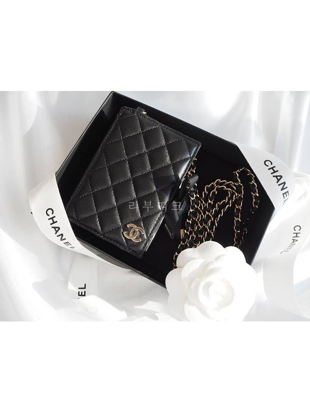 22B Dear Diary Chain Wallet Mini Cross Bag WOC Black AP2954