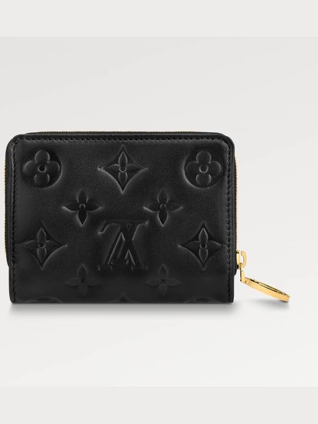 Women's Lou Monogram Lambskin Coin Purse Black