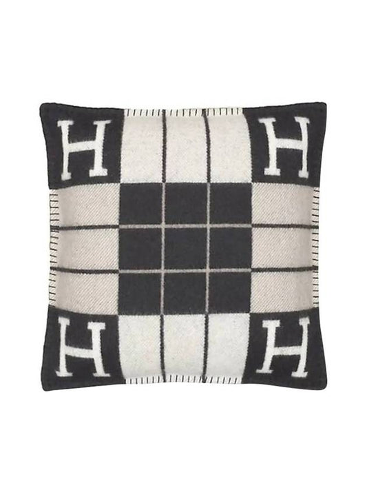 Hermes Avalon III Small Cushion Ecru Black