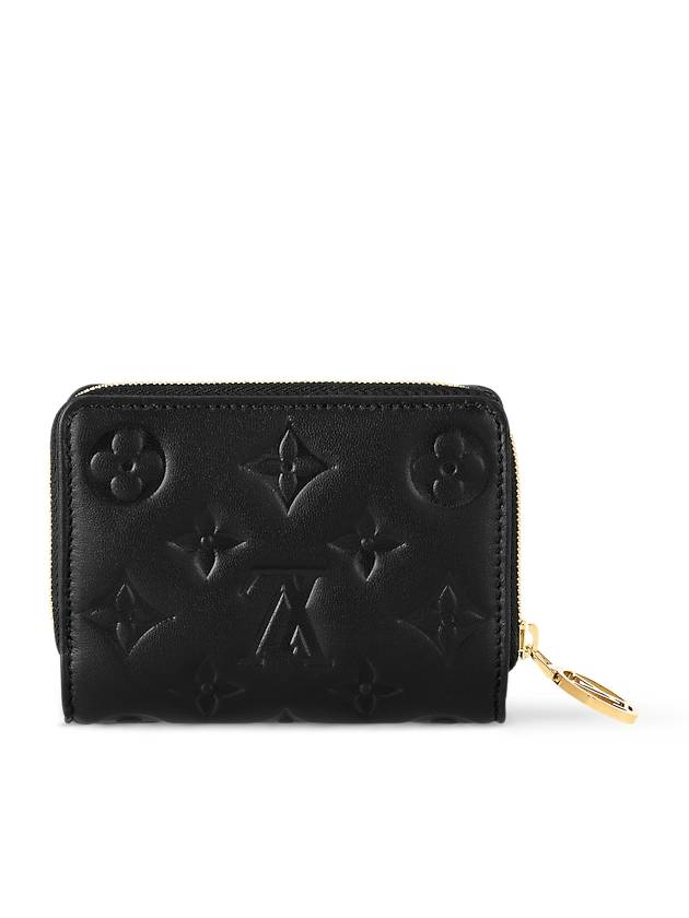 Women's Lou Monogram Lambskin Coin Purse Black