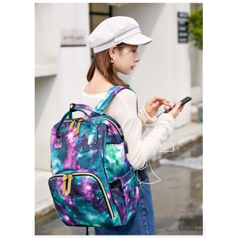 Nylon Waterproof Women's Diaper Backpacks